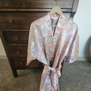 100% SILK Kimono Vintage OS